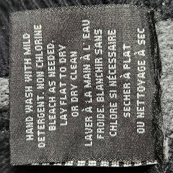 Volcom striped sweater gray black crew neck pullover cotton wool medium - Picture 8 of 8